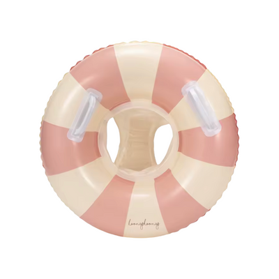 Retro Baby Swim Ring – Safe & Fun Inflatable Float for the Pool & Beach – Pink (Kids)